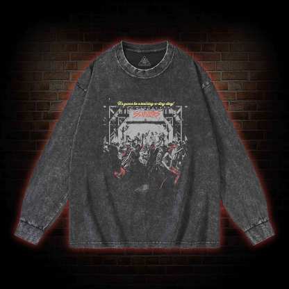 It's Gonna be Real Ring-a-ding-ding Washed Long-Sleeve T-shirt