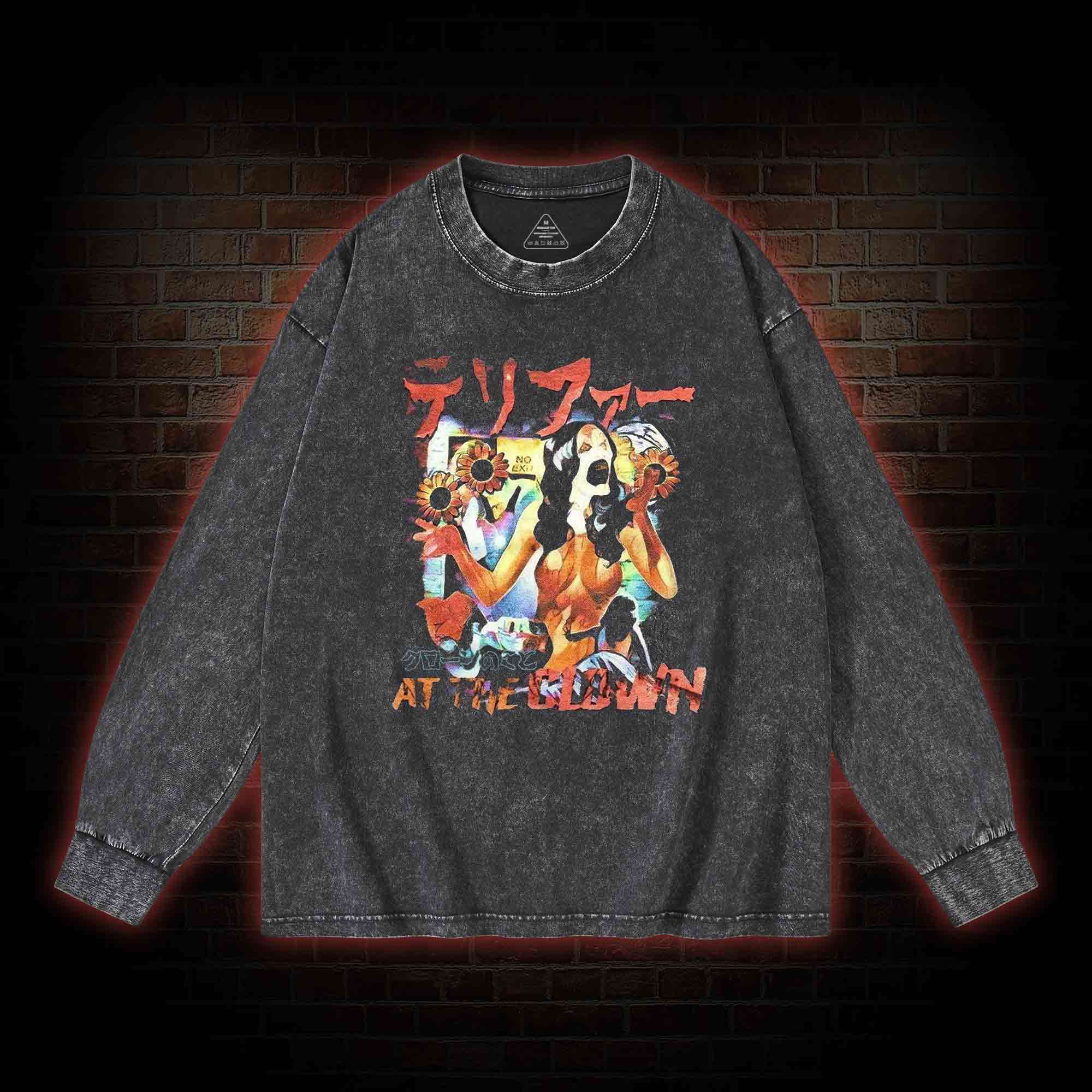 The Clown Slasher Washed Long-Sleeve T-shirt