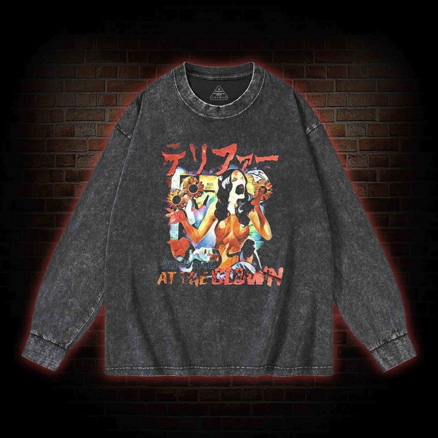 The Clown Slasher Washed Long-Sleeve T-shirt