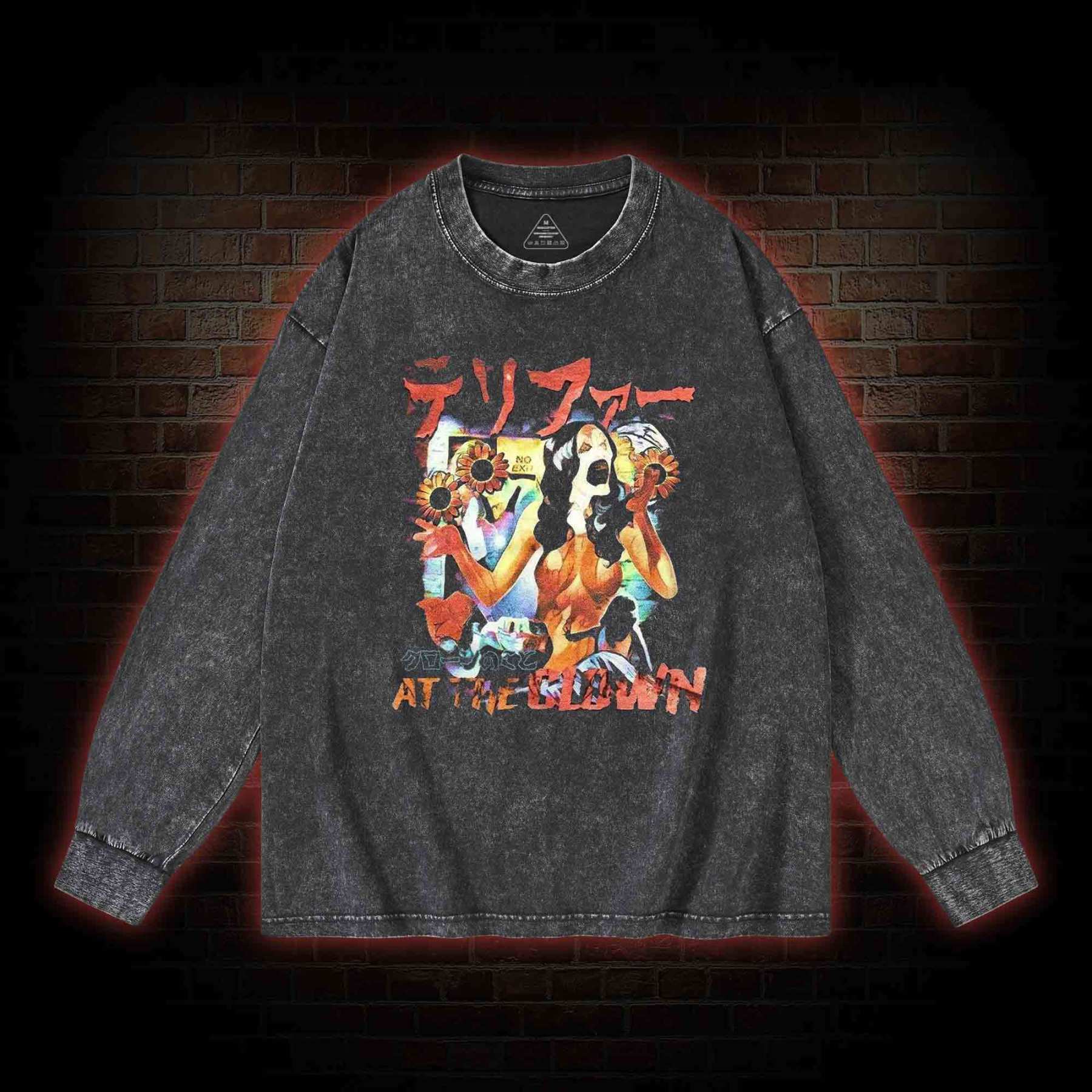 The Clown Slasher Washed Long-Sleeve T-shirt