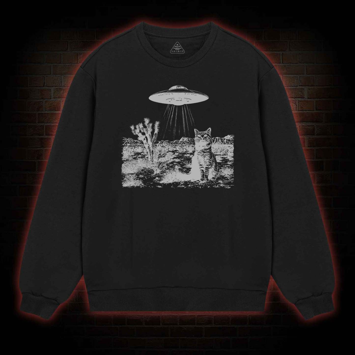 Ufo Cowboy Cat Sweatshirt