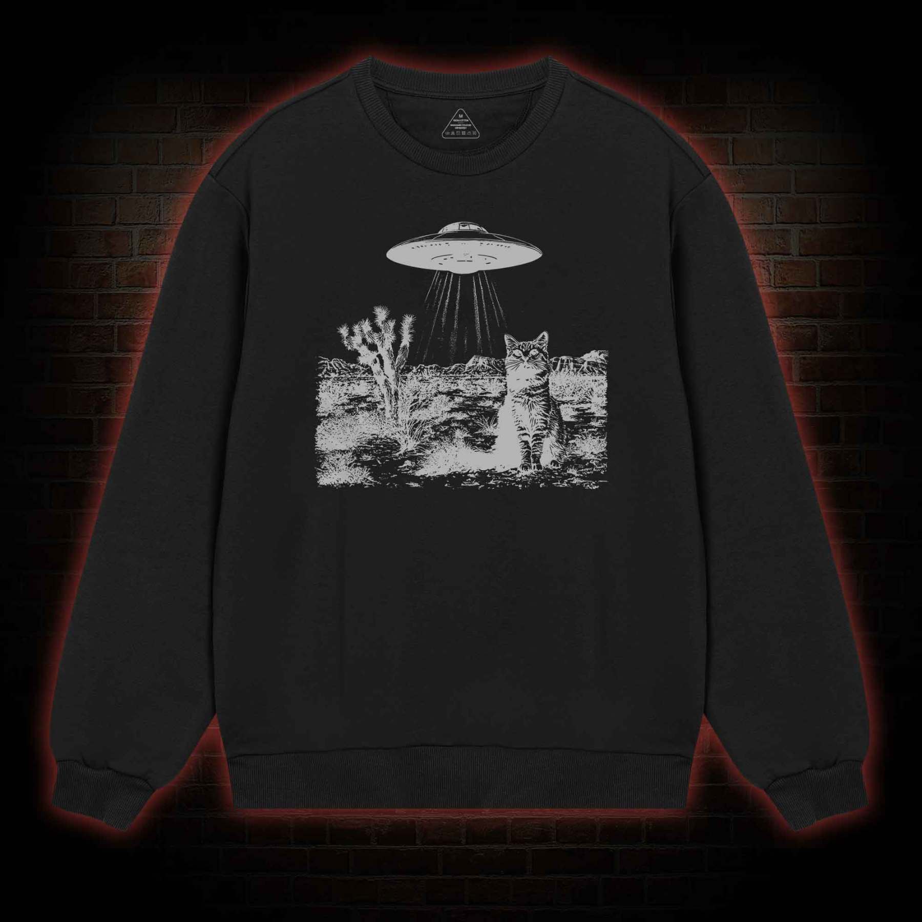 Ufo Cowboy Cat Sweatshirt