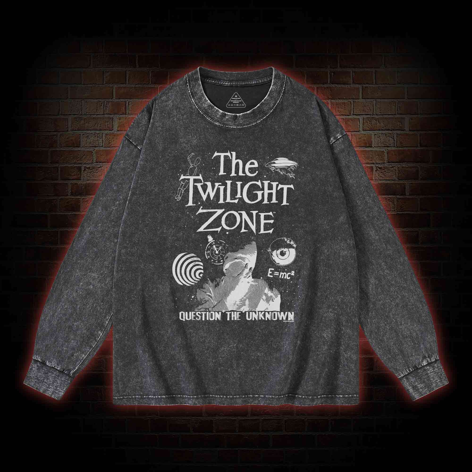 Question the Unknown Washed Long-Sleeve T-shirt