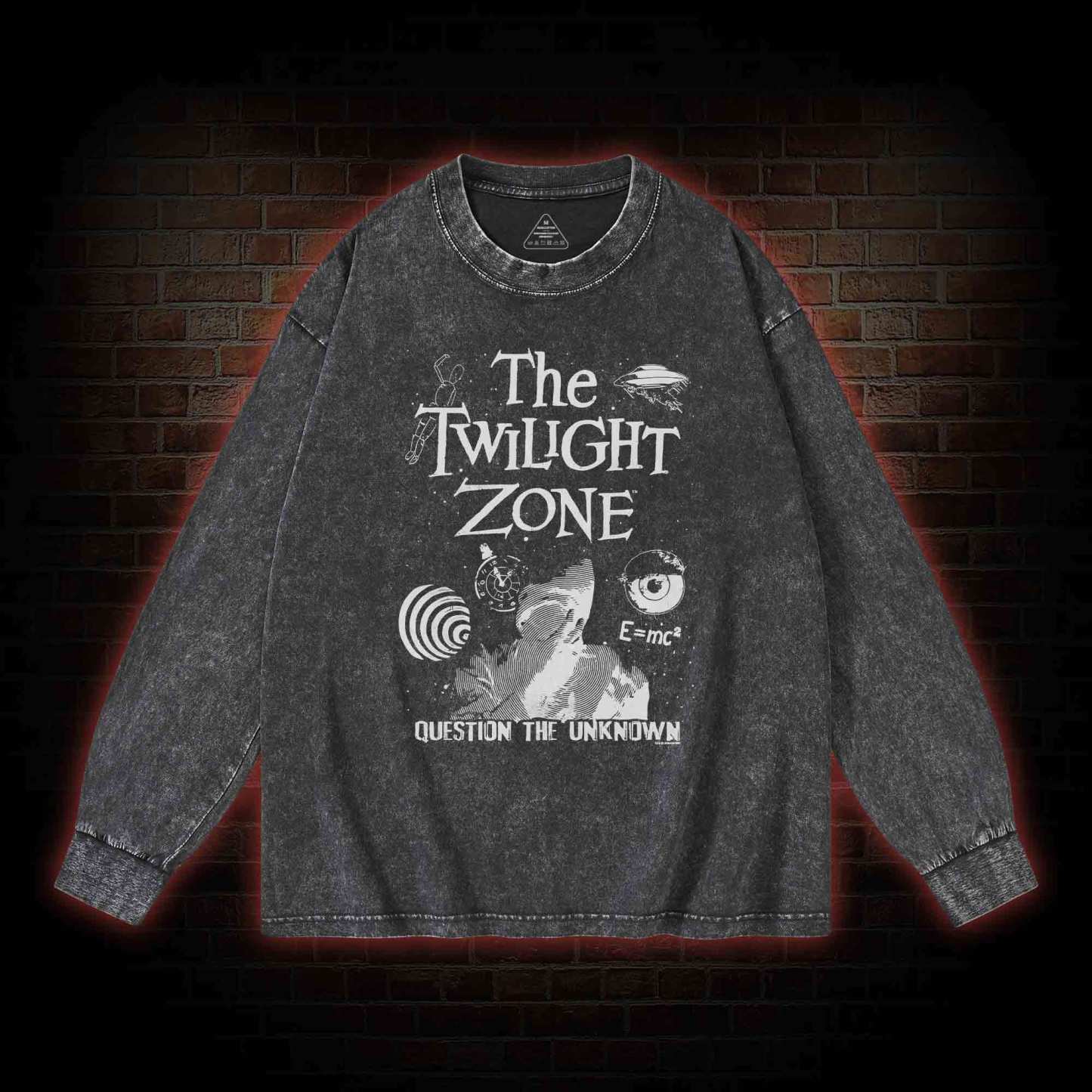 Question the Unknown Washed Long-Sleeve T-shirt