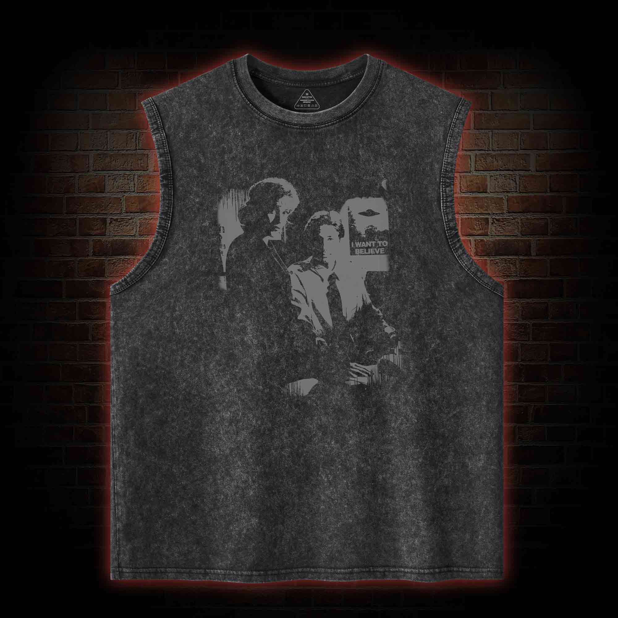 I Want to Believe Washed Tank Top