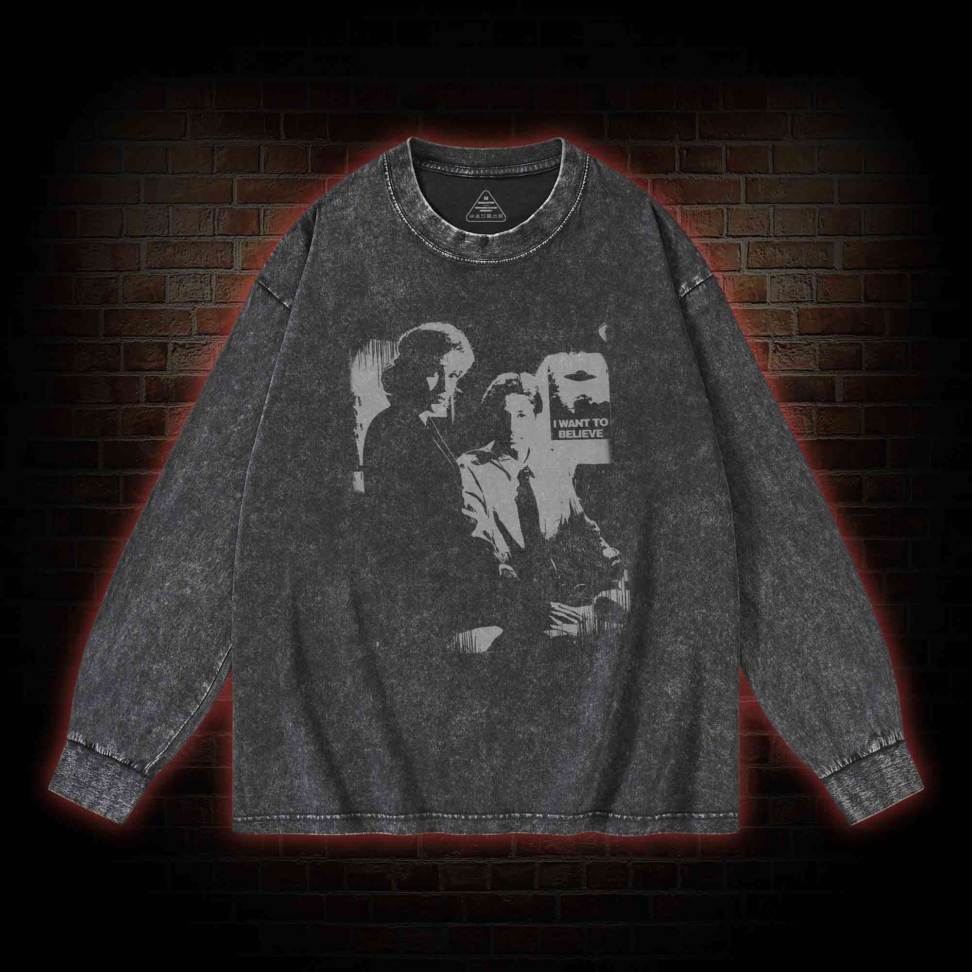 I Want to Believe Washed Long-Sleeve T-shirt