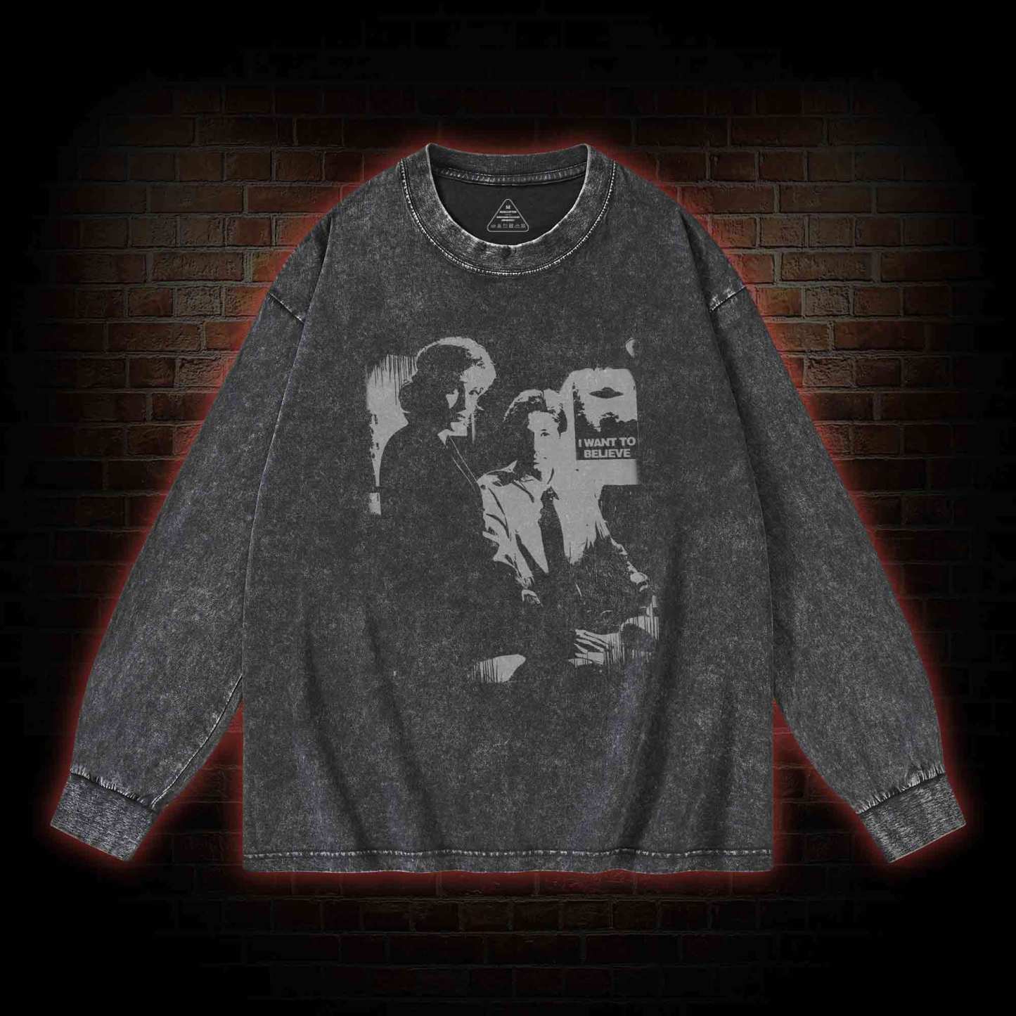 I Want to Believe Washed Long-Sleeve T-shirt