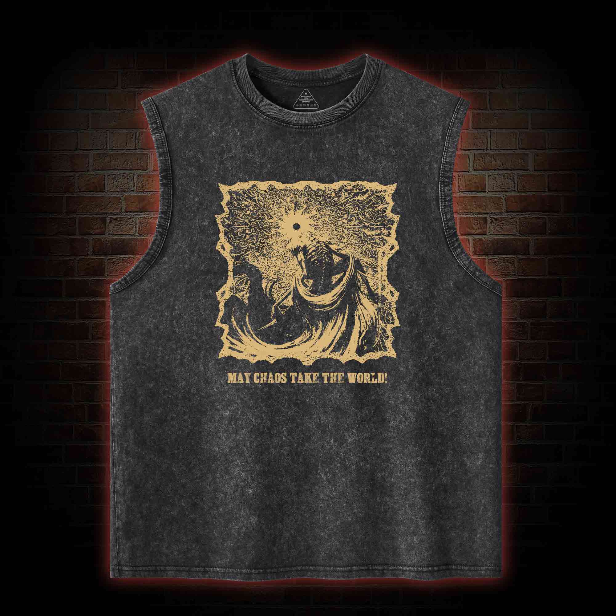 May Chaos Take The World Washed Tank Top