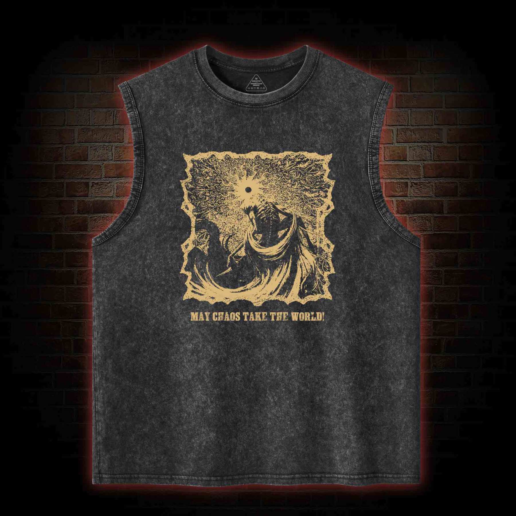 May Chaos Take The World Washed Tank Top