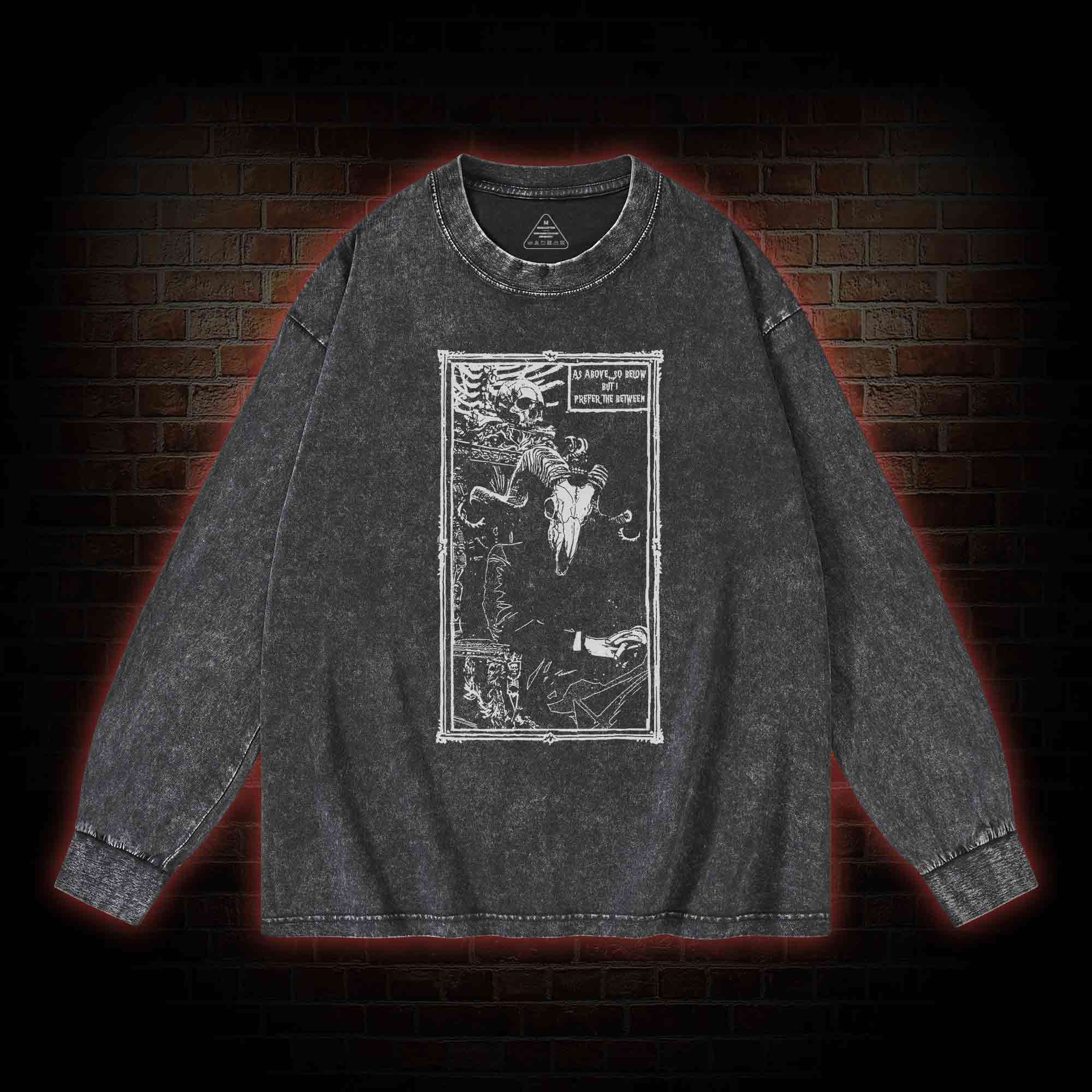 Rule in Hell Washed Long-Sleeve T-shirt