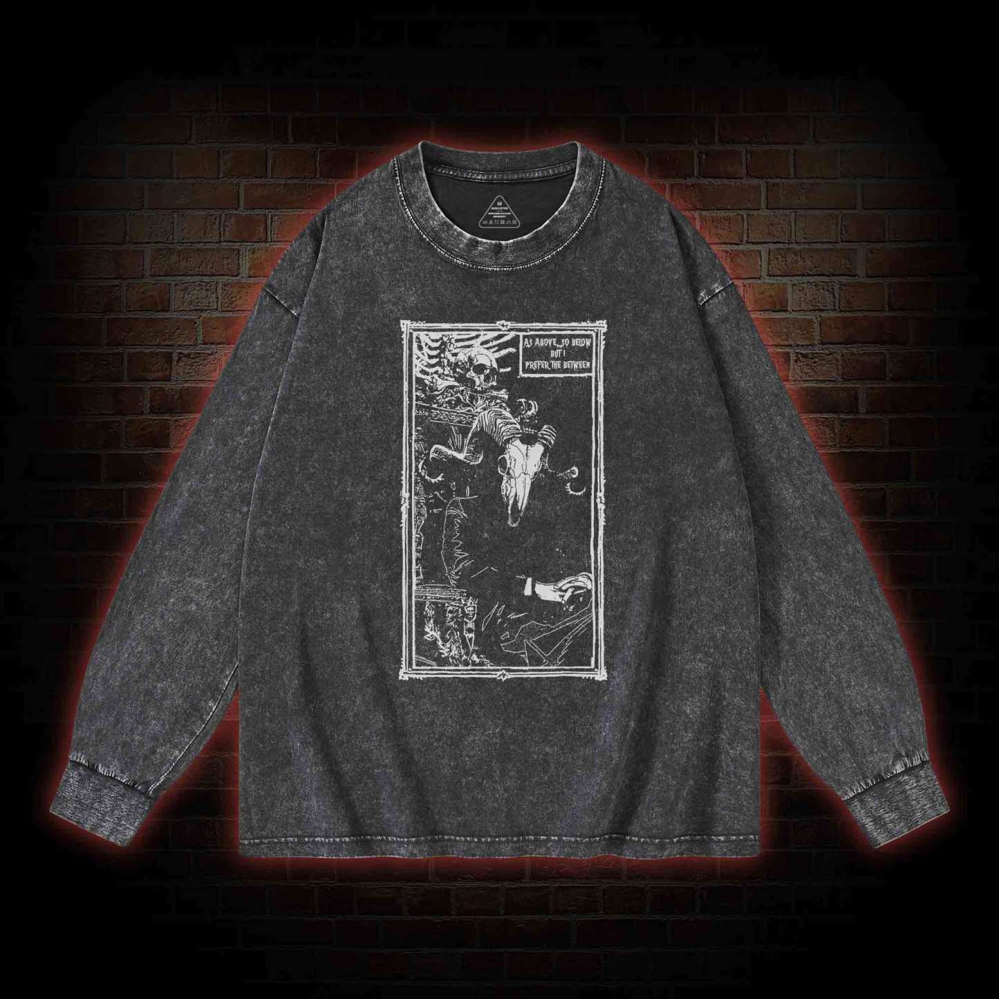 Rule in Hell Washed Long-Sleeve T-shirt