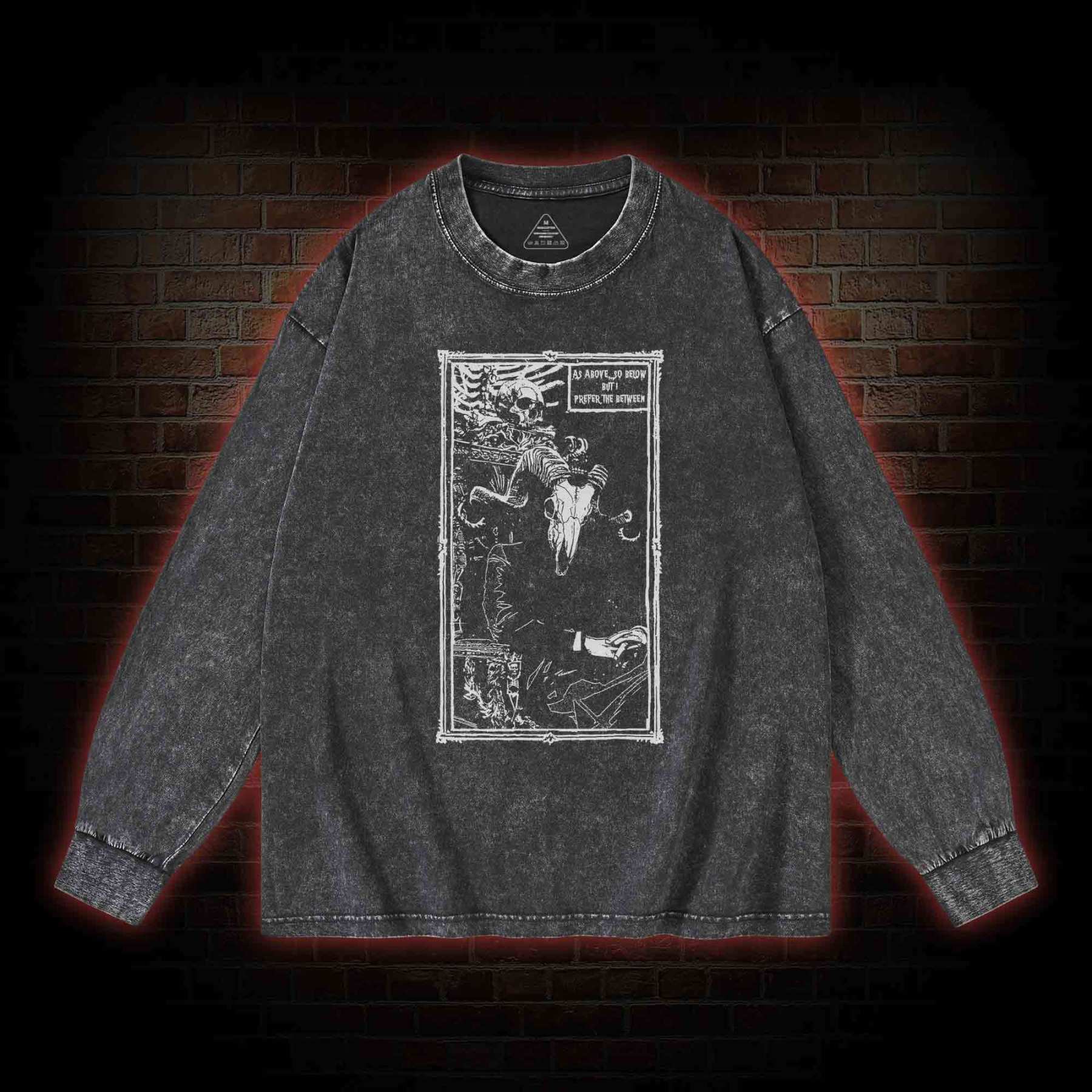 Rule in Hell Washed Long-Sleeve T-shirt