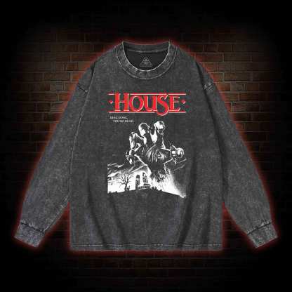 Ding Dong You're Dead Washed Long-Sleeve T-shirt