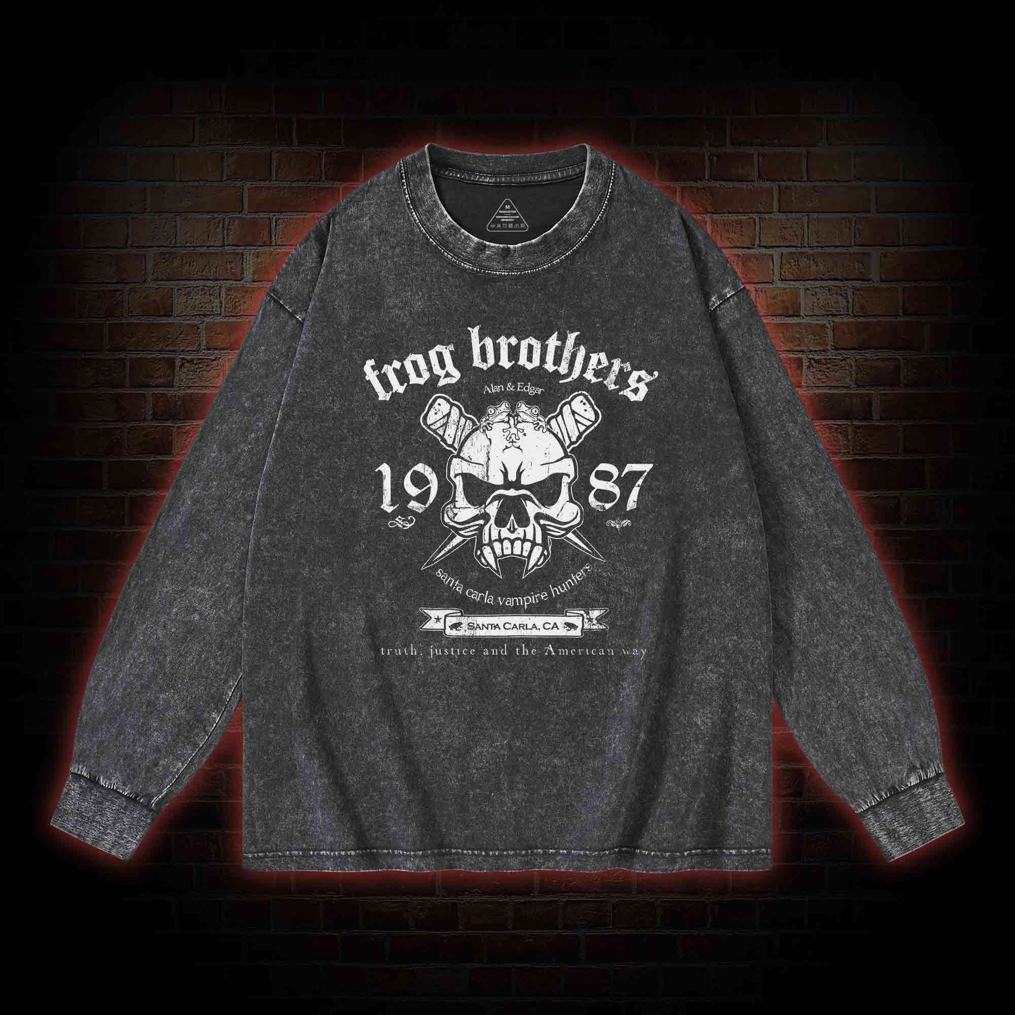Frog Brothers Washed Long-Sleeve T-shirt