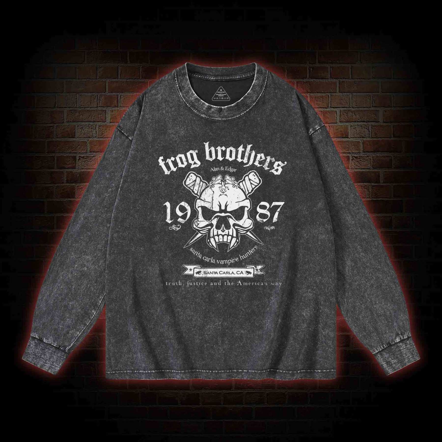 Frog Brothers Washed Long-Sleeve T-shirt