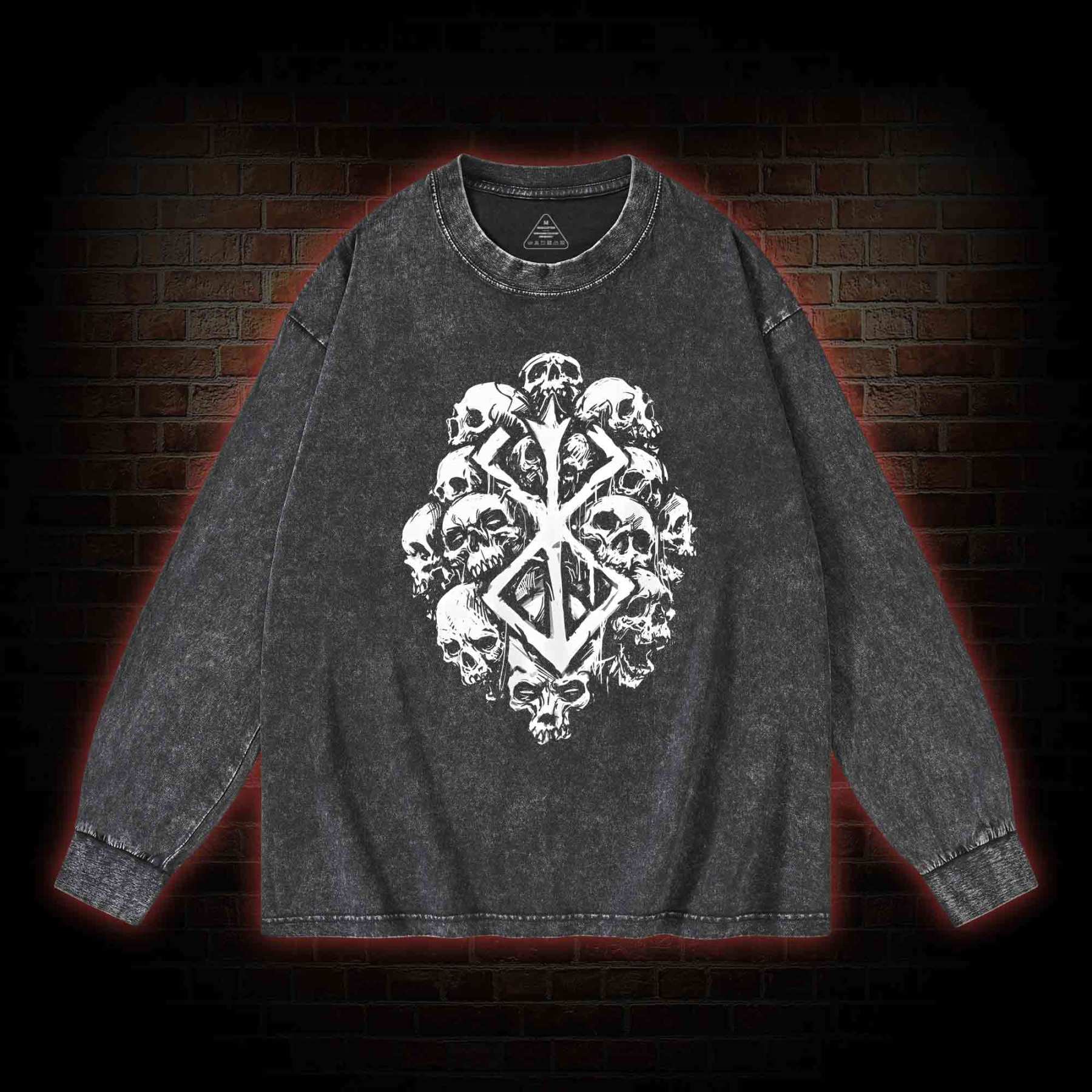 Struggle Keep Struggling Washed Long-Sleeve T-shirt