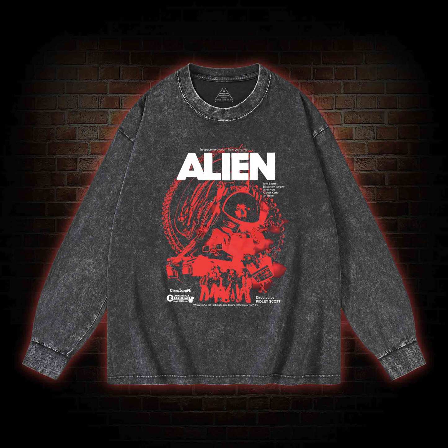 Silent Space Washed Long-Sleeve T-shirt