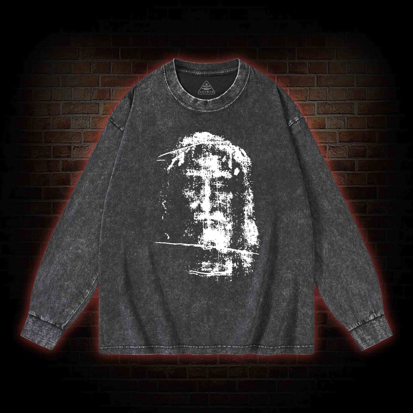 Jesus Christ Face Washed Long-Sleeve T-shirt