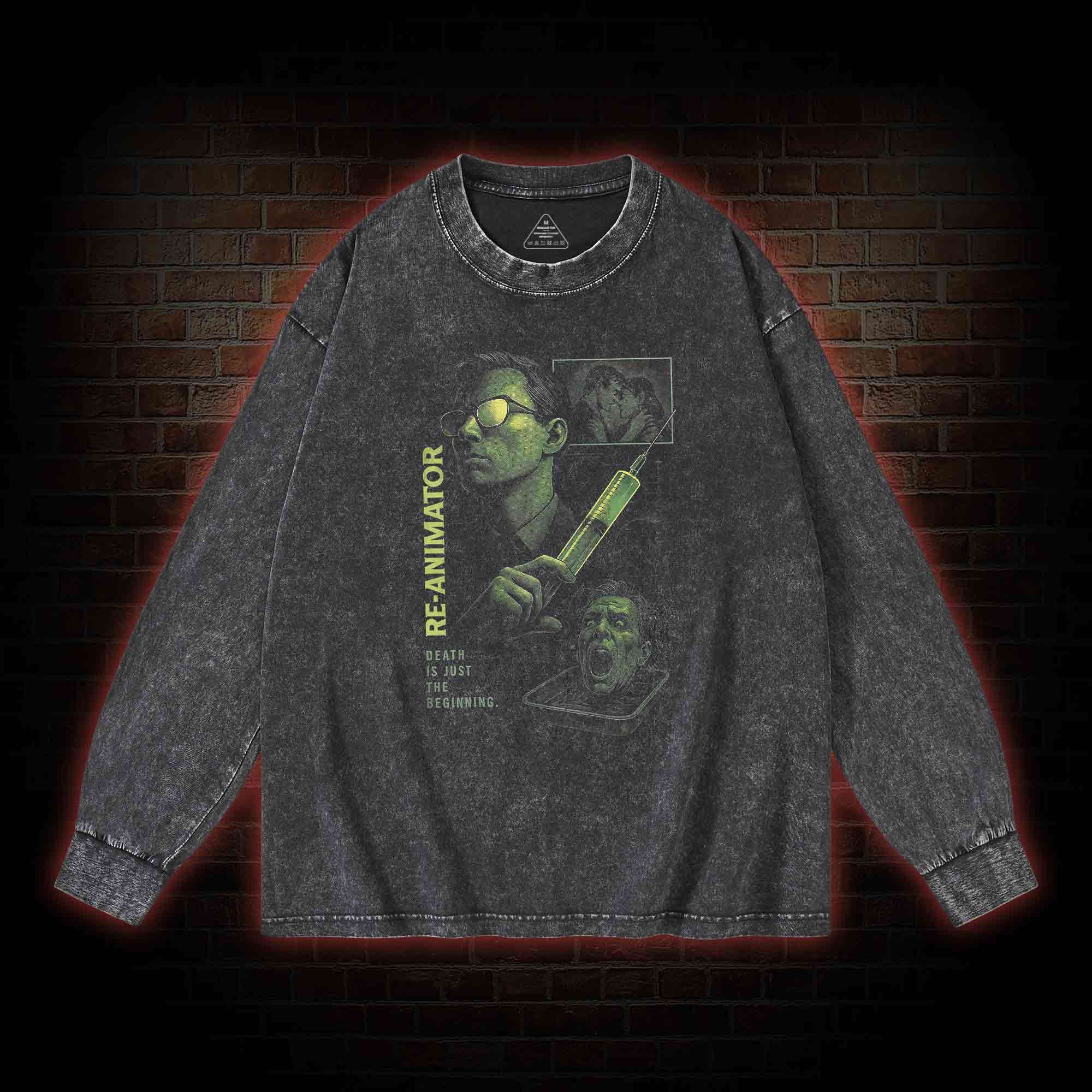 Death is Just The Begin Washed Long-Sleeve T-shirt