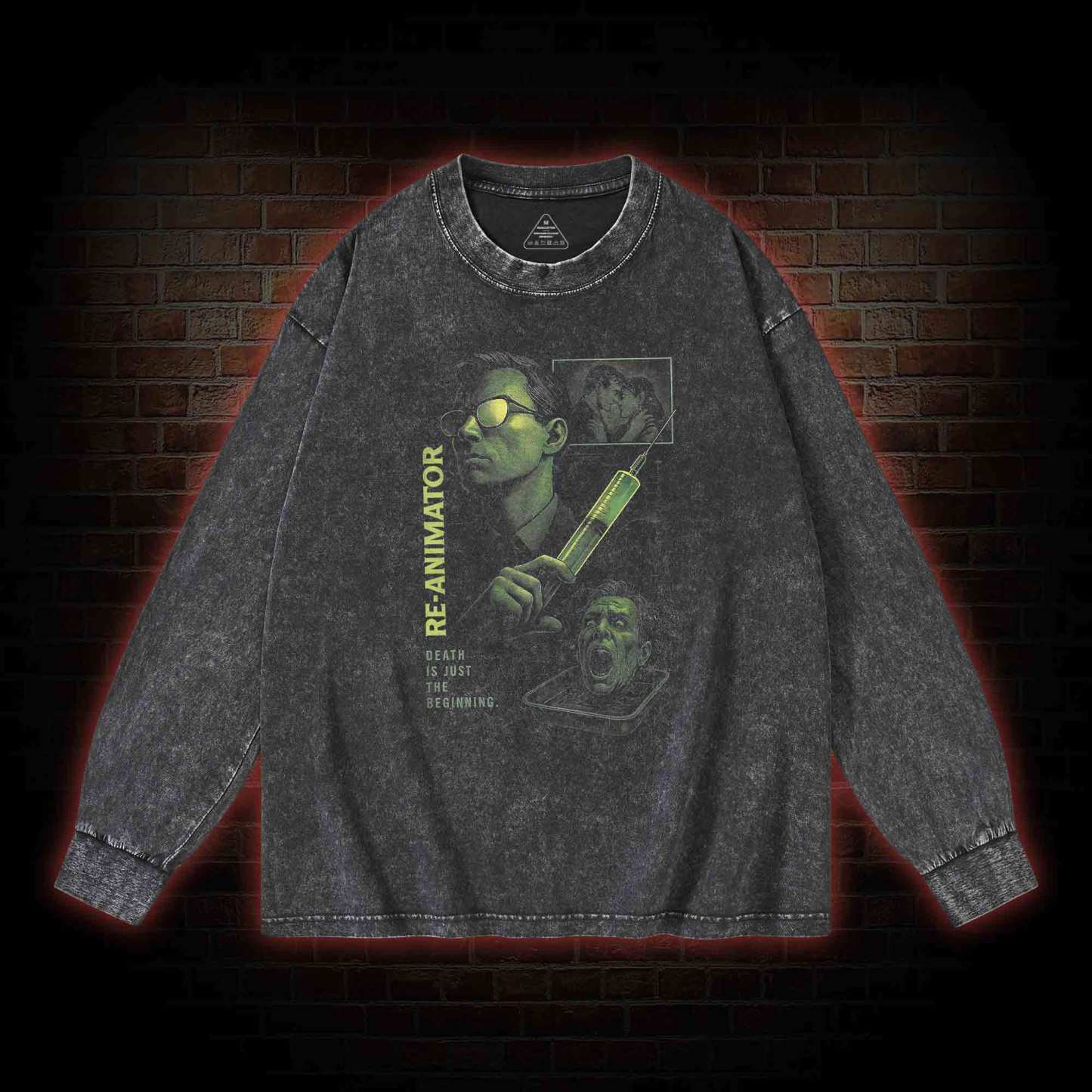 Death is Just The Begin Washed Long-Sleeve T-shirt