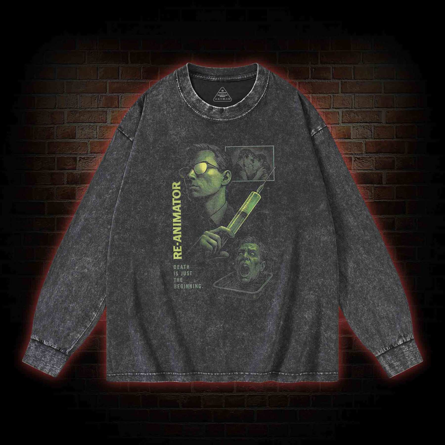 Death is Just The Begin Washed Long-Sleeve T-shirt