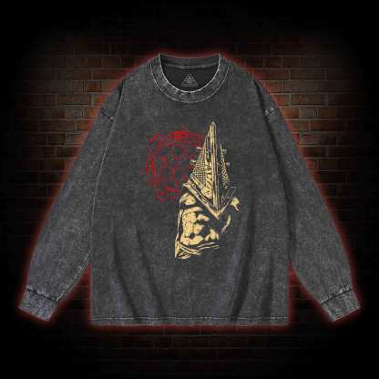 Pointy Man Washed Long-Sleeve T-shirt
