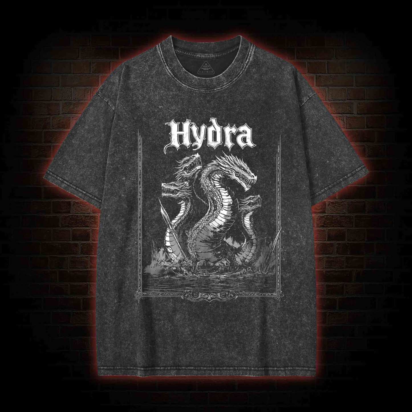 Lernaean Hydra Hades Washed T-shirt