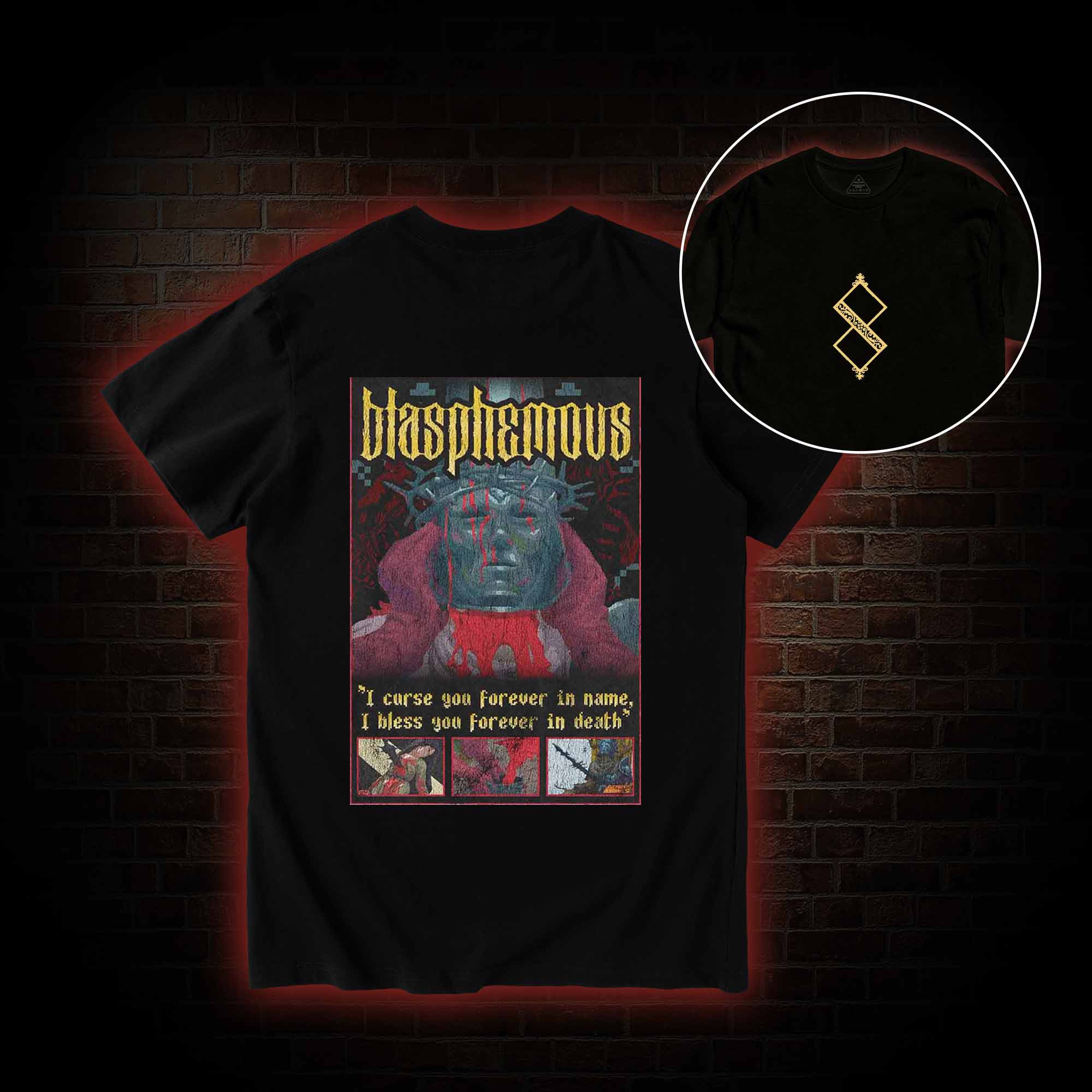 I Bless You Forever in Death Back Print T-Shirt