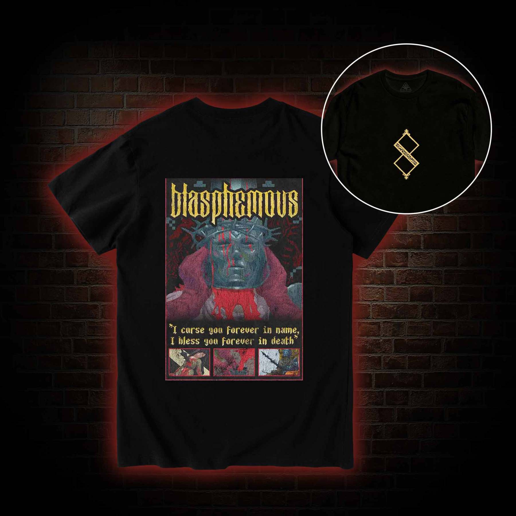 I Bless You Forever in Death Back Print T-Shirt