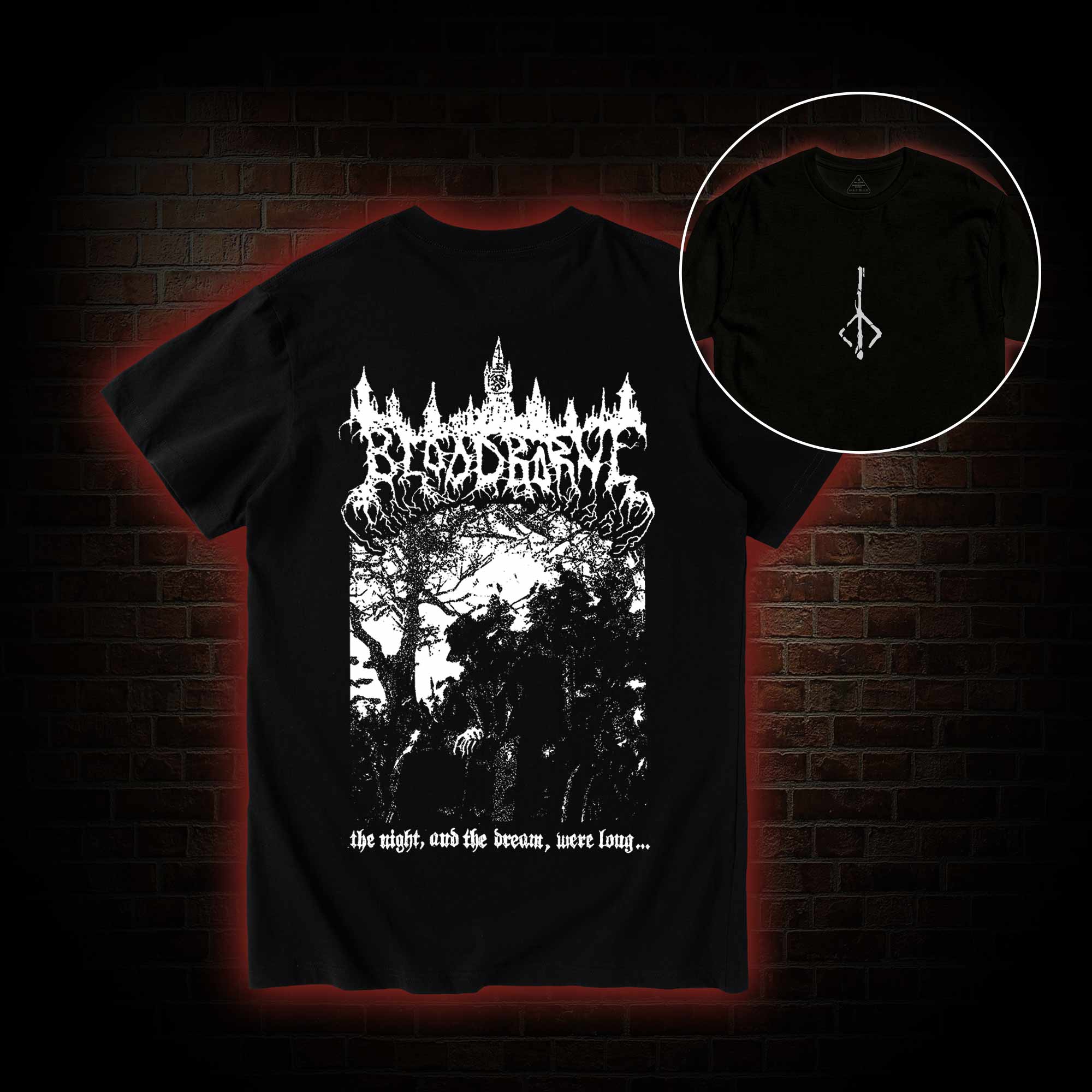 The Night and The Dream were Long Back Print T-Shirt