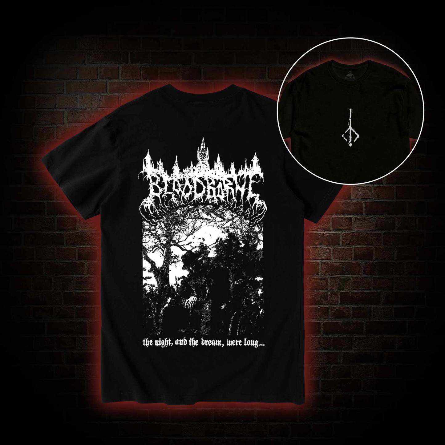 The Night and The Dream were Long Back Print T-Shirt