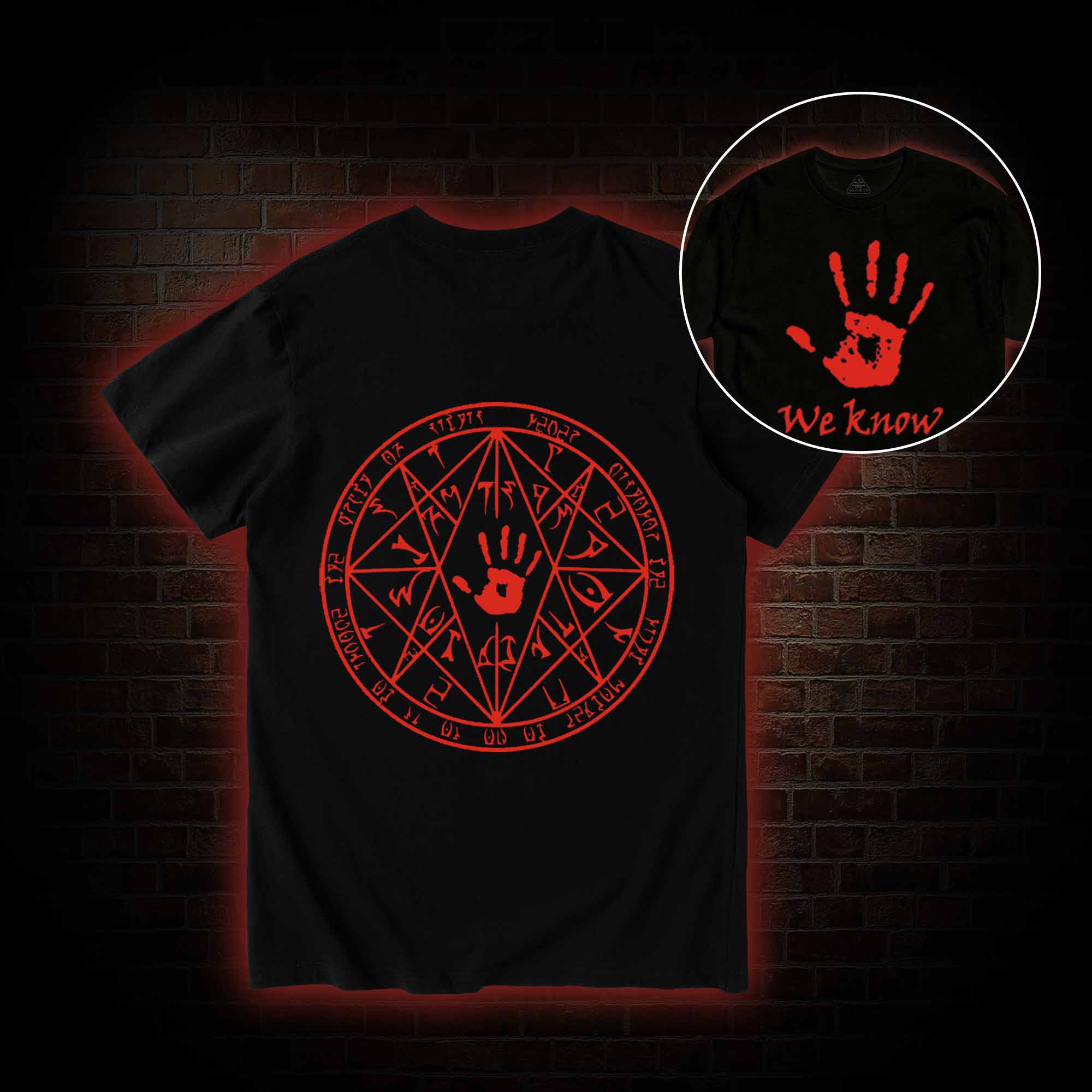 We Know Back Print T-Shirt