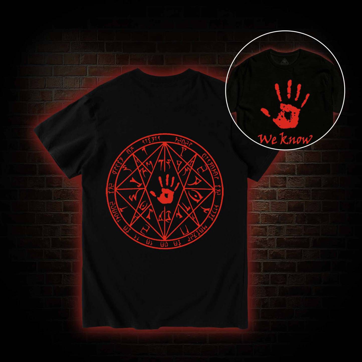 We Know Back Print T-Shirt