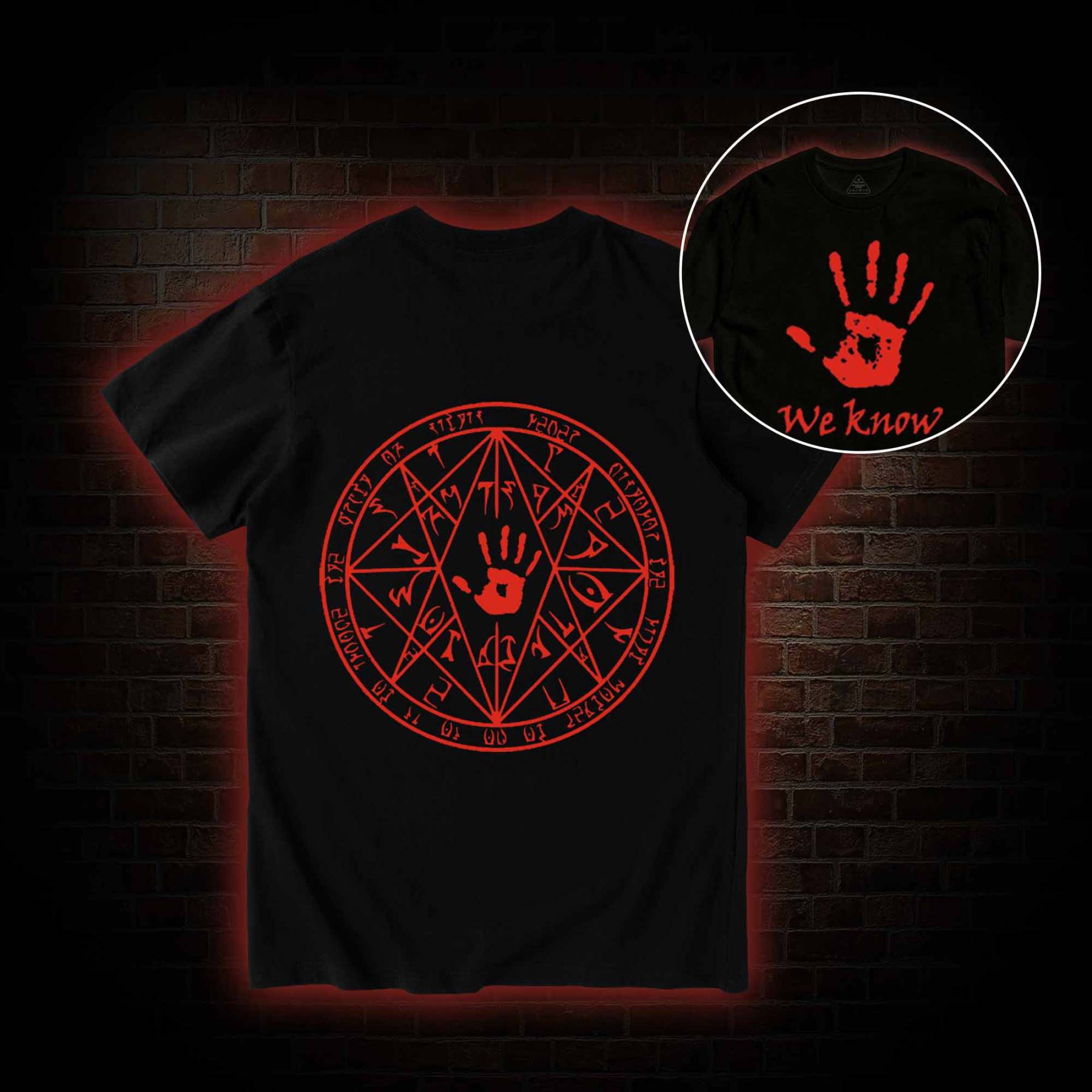 We Know Back Print T-Shirt