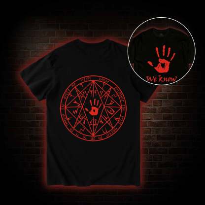 We Know Back Print T-Shirt