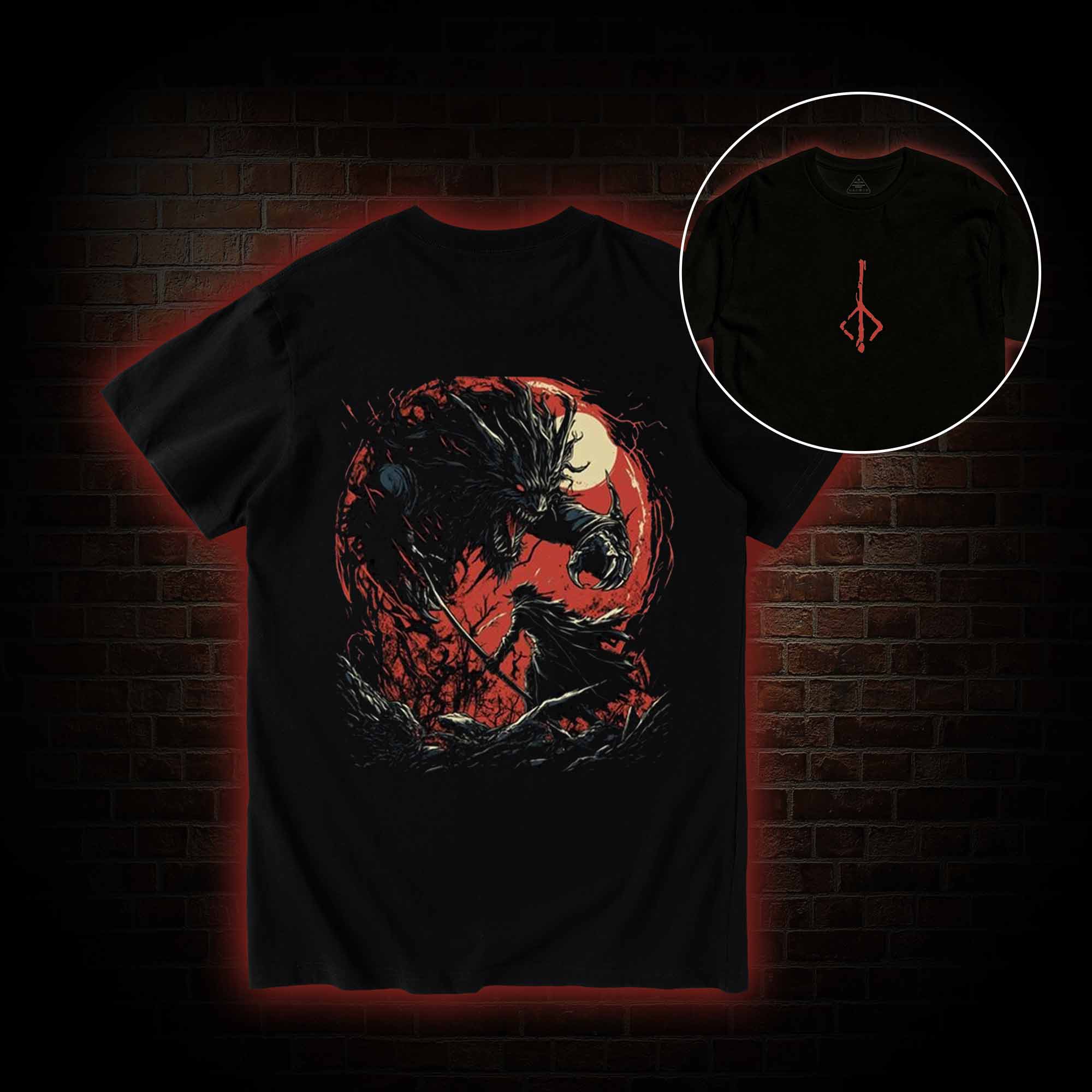 Blood Beast Back Print T-Shirt