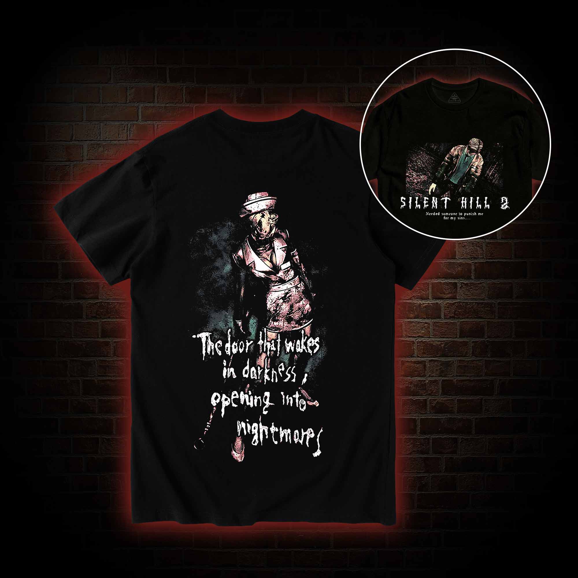 2459 Back Print T-Shirt