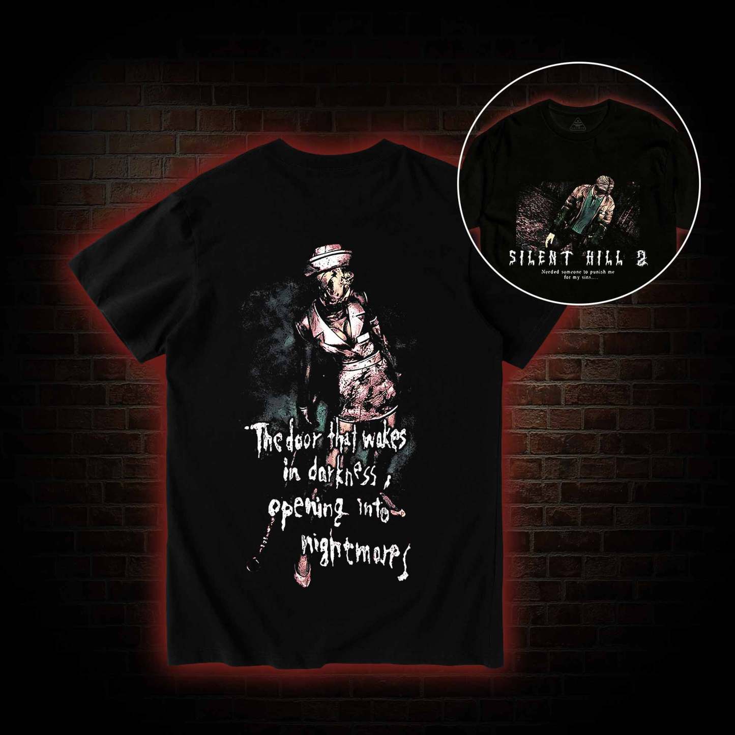 2459 Back Print T-Shirt