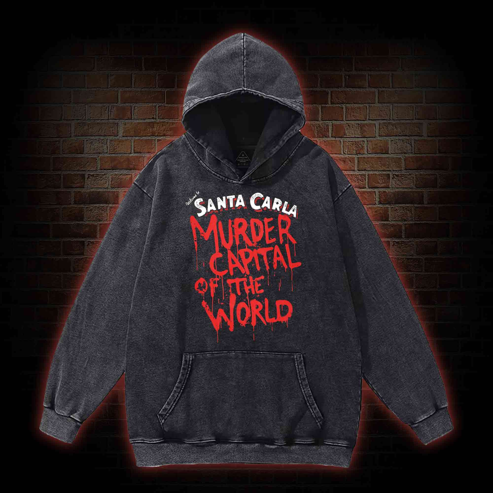 Welcome to Murder Capital of the World Washed Hoodie