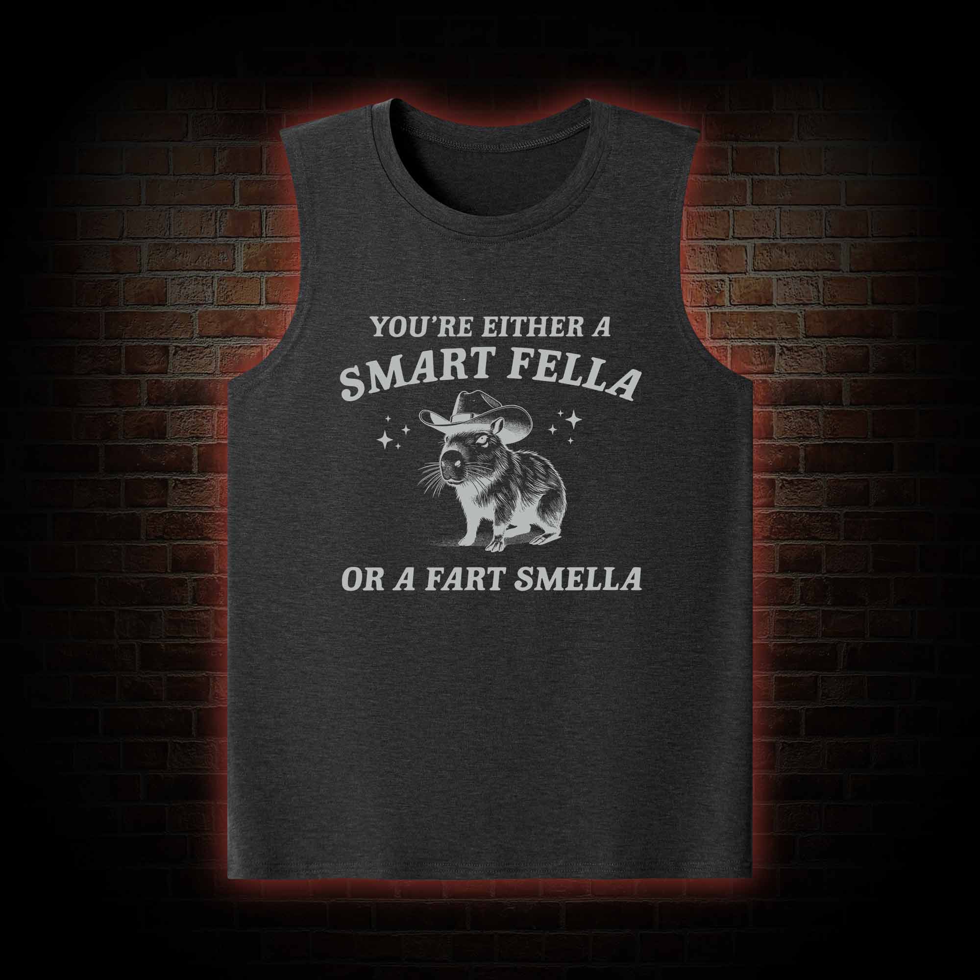 Smart Fella Or Fart Smella Tank Top