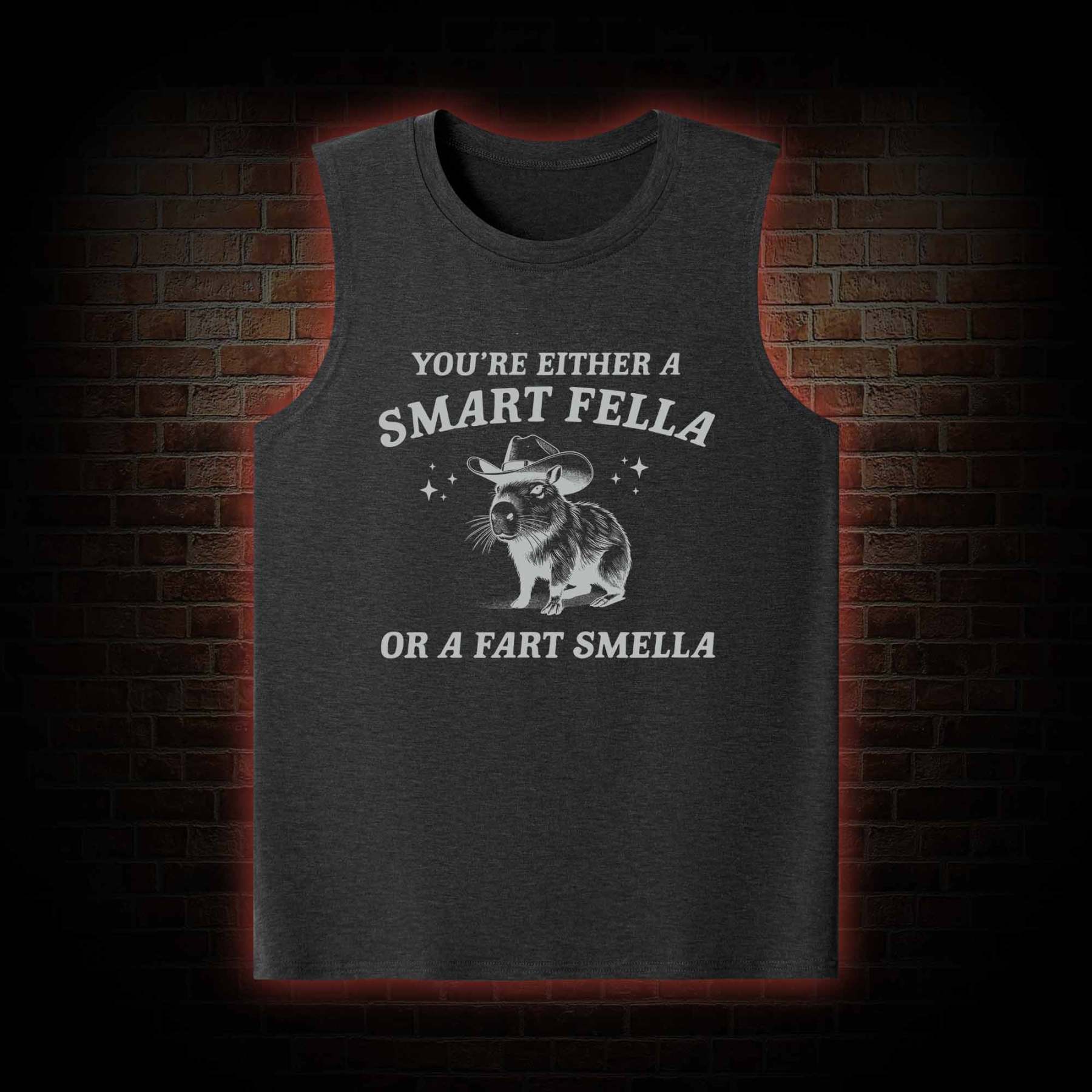 Smart Fella Or Fart Smella Tank Top