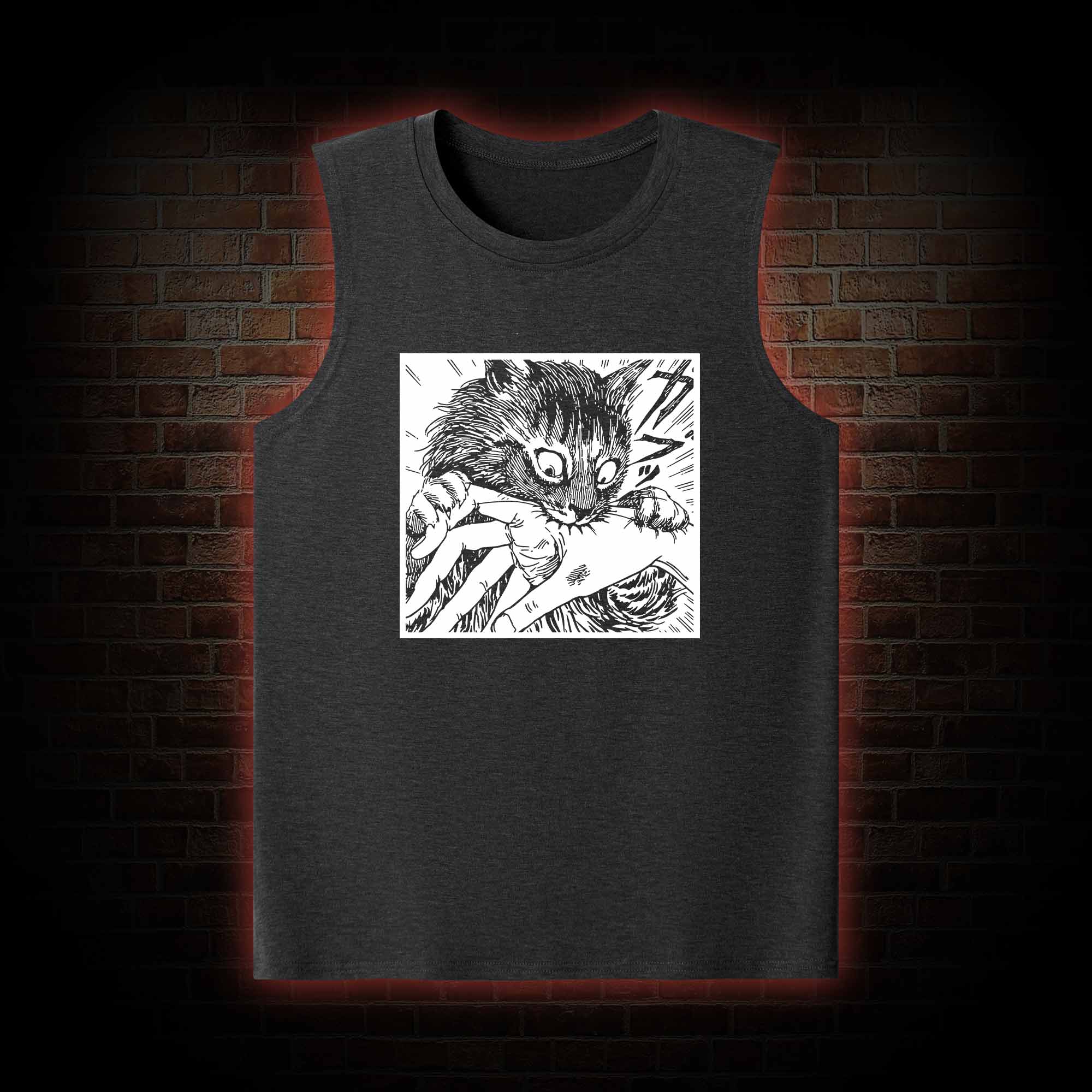 Tomie Cat Diary Anime Horror Tank Top
