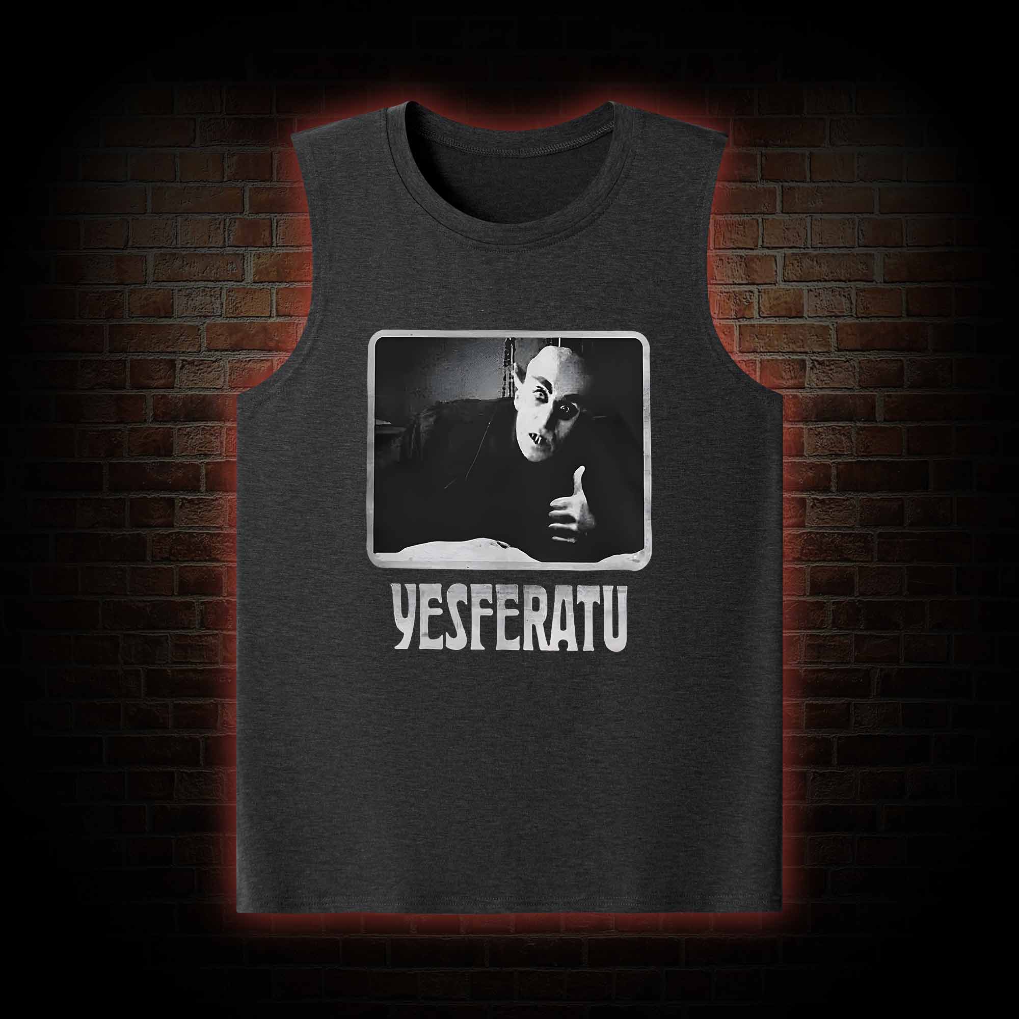 Yesferatu Funny Horror Retro Tank Top
