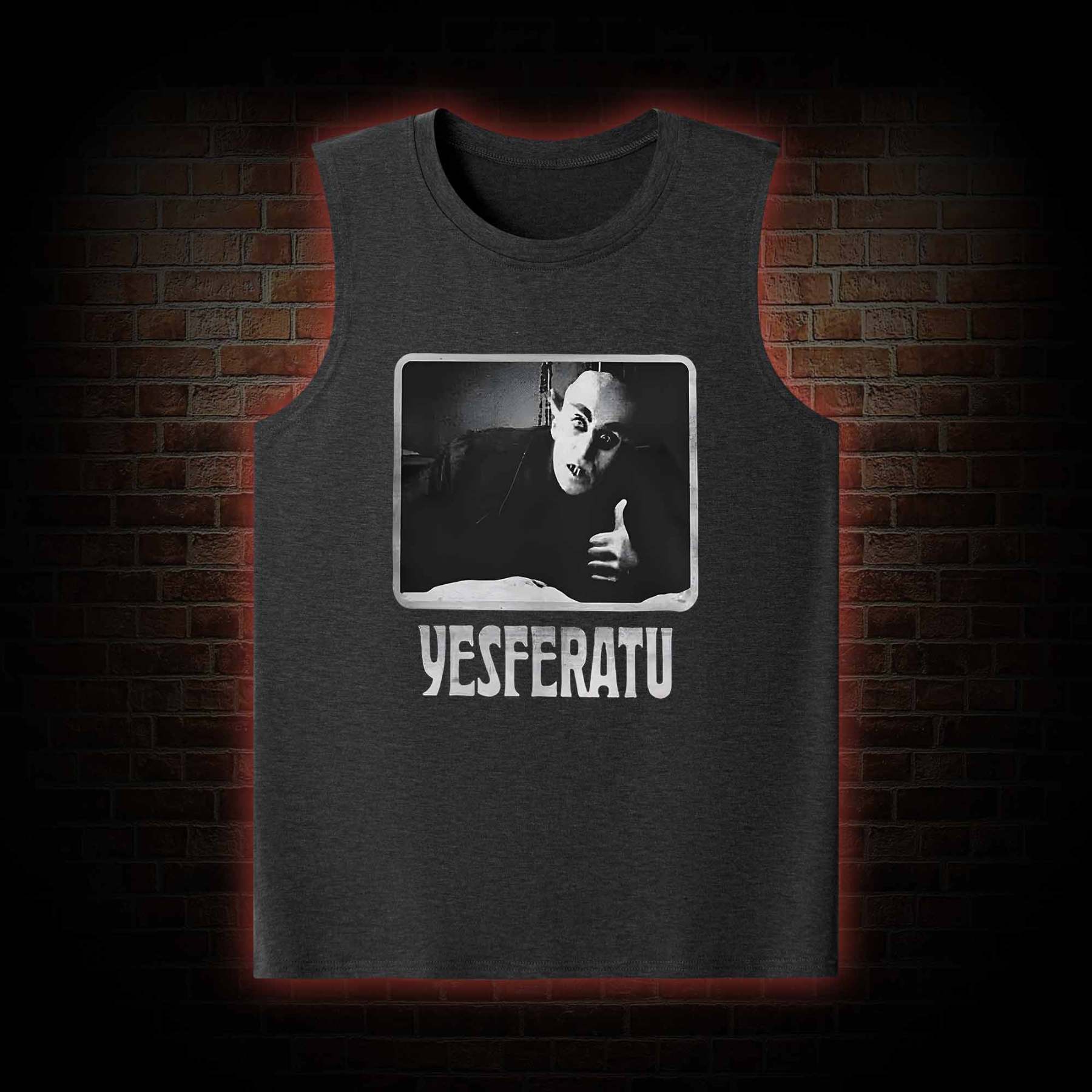 Yesferatu Funny Horror Retro Tank Top