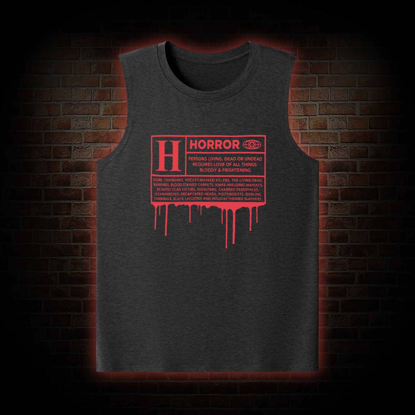 Horror Rating Tank Top