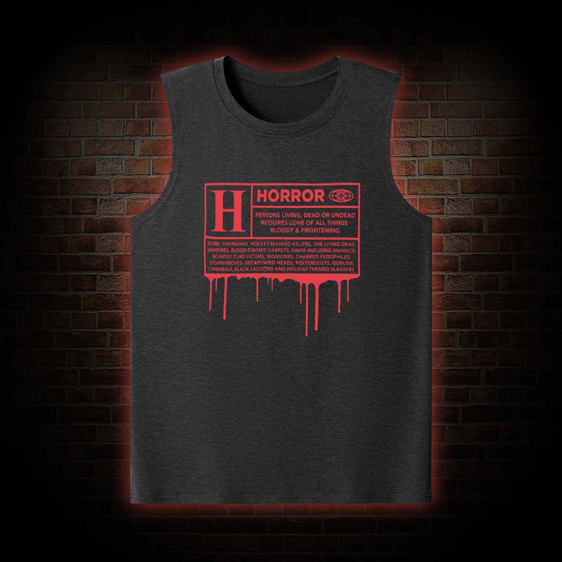 Horror Rating Tank Top