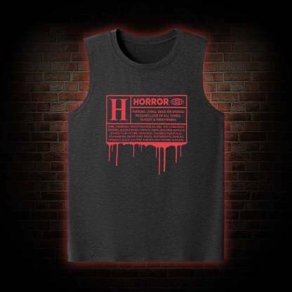 Horror Rating Tank Top