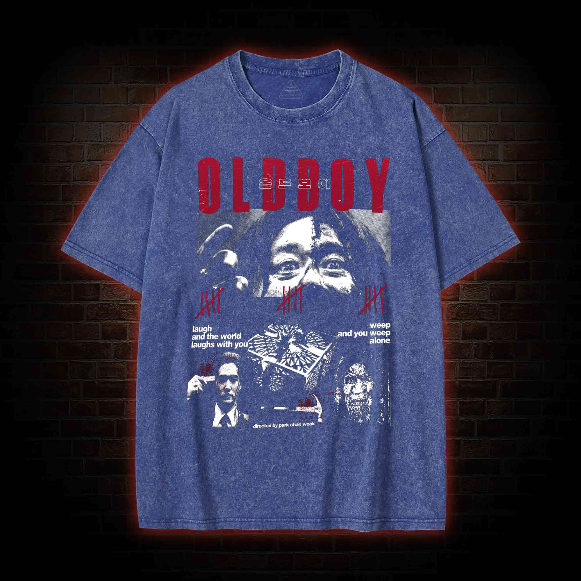 Laugh and the World Laughs with You Washed T-shirt