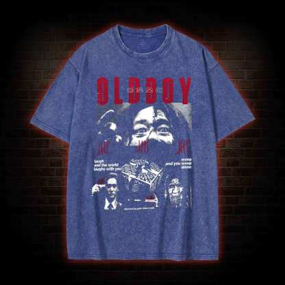 Laugh and the World Laughs with You Washed T-shirt