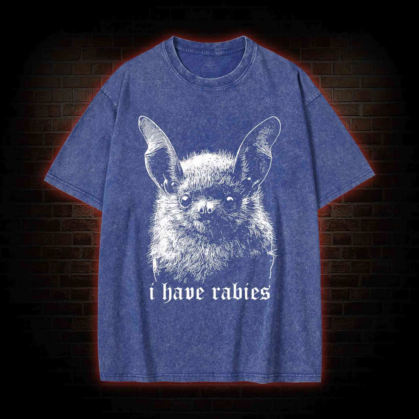 I Have Rabies Bat Washed T-shirt
